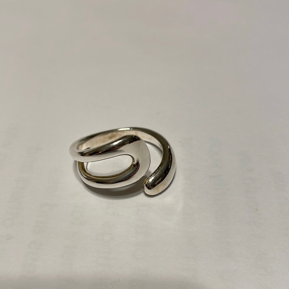 Ornate Sterling Silver Adjustable Minimalist Ring - image 1